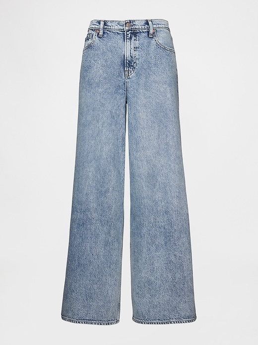 ultrasoft baggy jeans mit mittelhohem bund