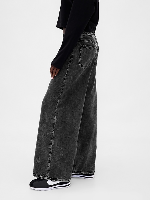 ultrasoft baggy jeans mit mittelhohem bund