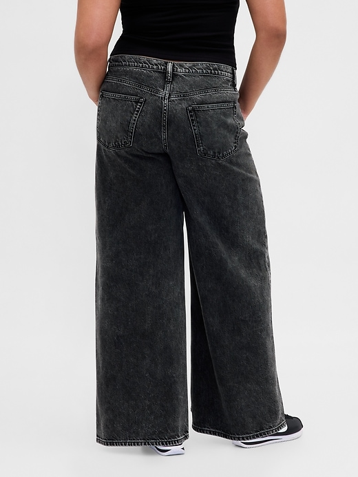 ultrasoft baggy jeans mit mittelhohem bund
