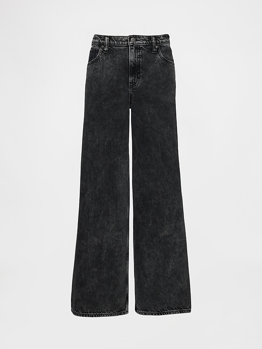 ultrasoft baggy jeans mit mittelhohem bund