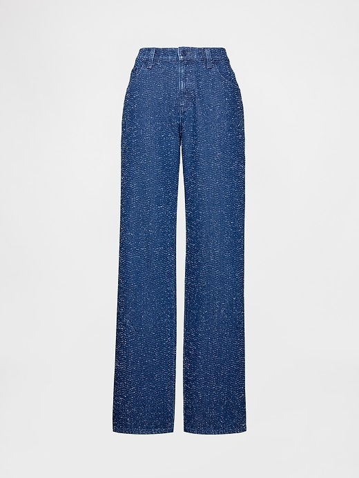 gapstudio low rise denim tweed loose jeans