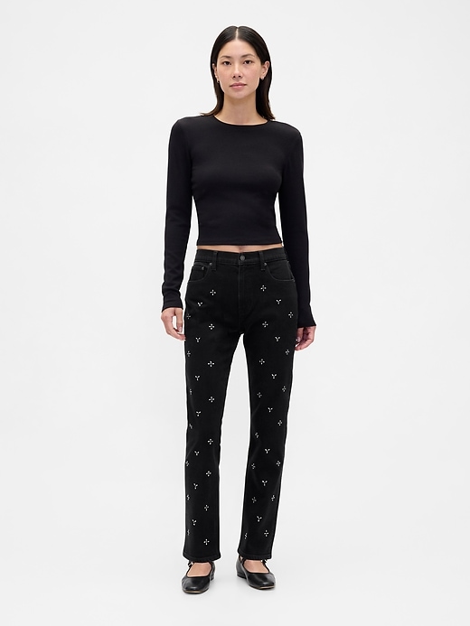 high rise 90s slim straight jeans