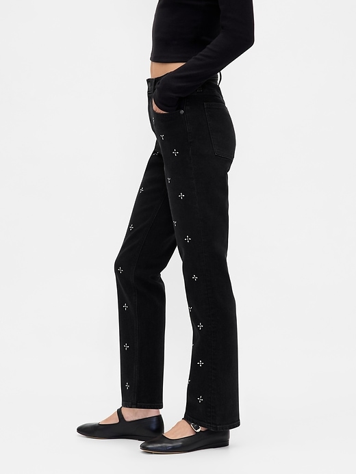 high rise 90s slim straight jeans
