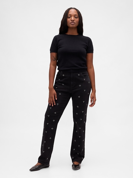 high rise 90s slim straight jeans