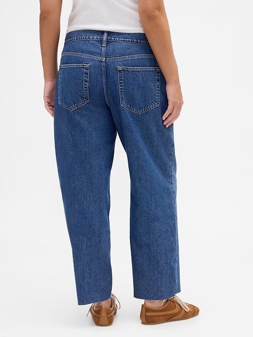 low slung ultrasoft relaxed crop jeans