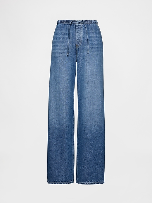hüftjeans aus ultraweichem lockerem 90er-jahre-stil