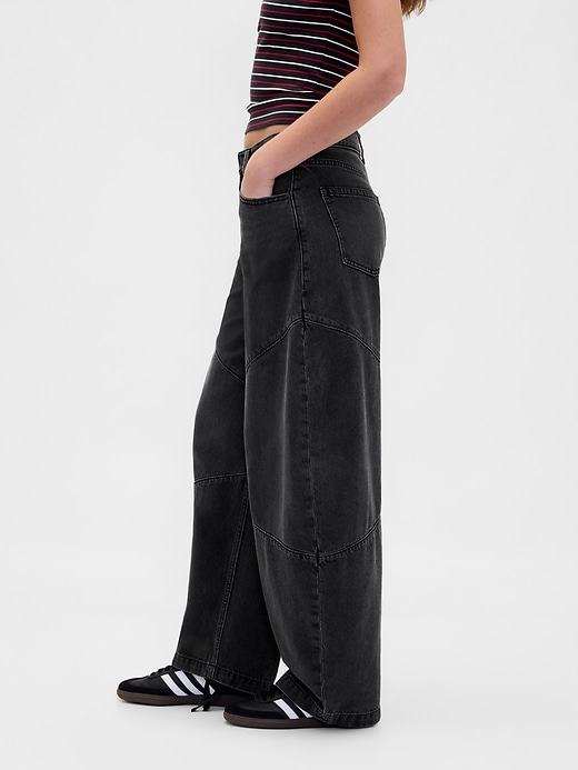 stranger things high rise seamed horseshoe jeans