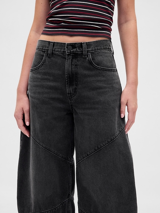 stranger things high rise seamed horseshoe jeans