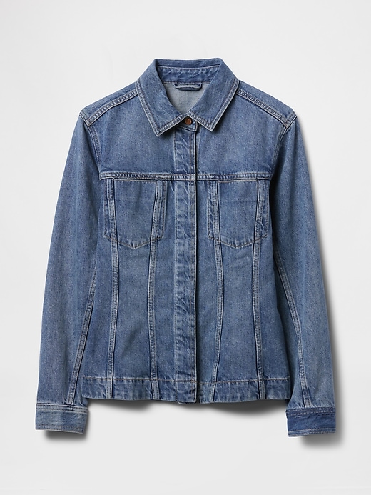 lange jeansjacke