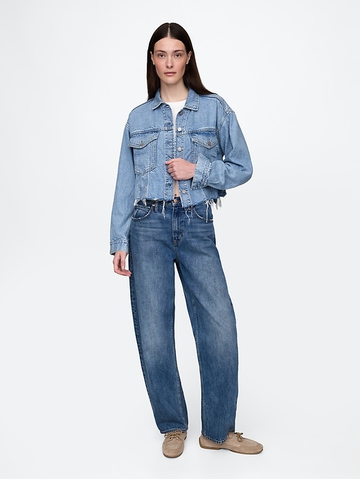 ultrasoft icon denim crop jacket
