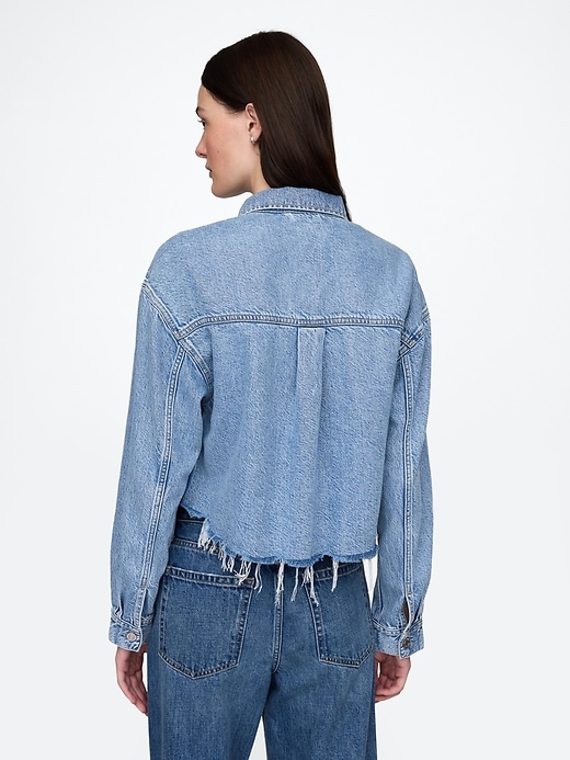ultrasoft icon denim crop jacket