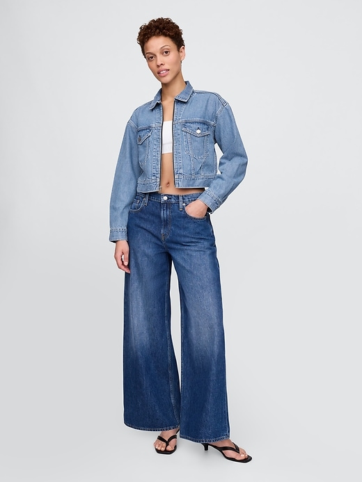 ultrasoft icon denim crop jacket