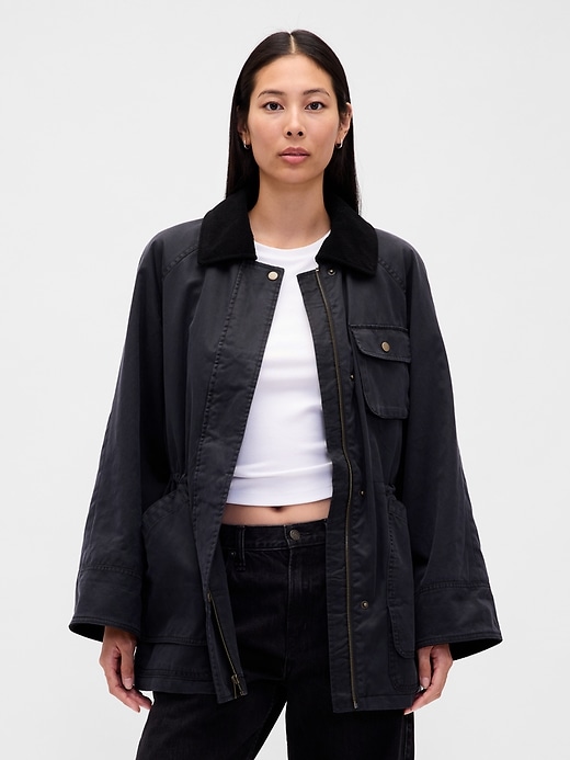 gewachste scheunenjacke