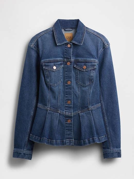 jeansjacke mit schößchen
