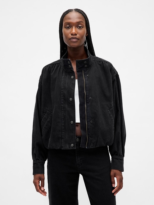 jeans-daunenjacke