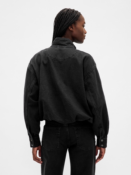 jeans-daunenjacke