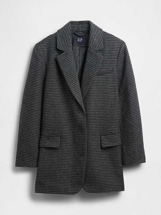 oversized blazer aus wollmischung