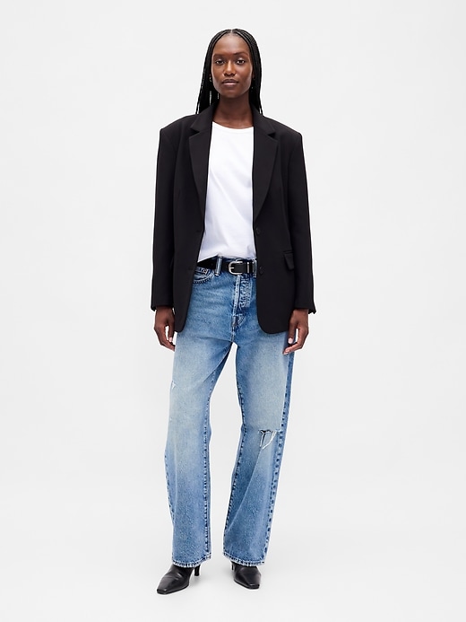 bistretch oversized blazer