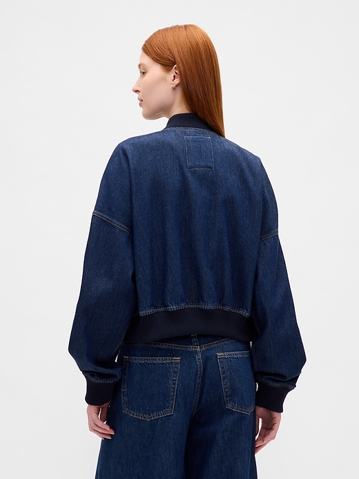 ultrasoft denim bomberjacke