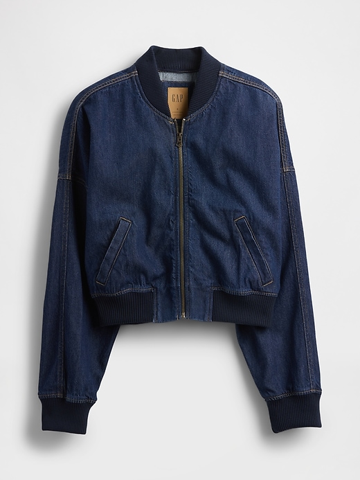 ultrasoft denim bomberjacke