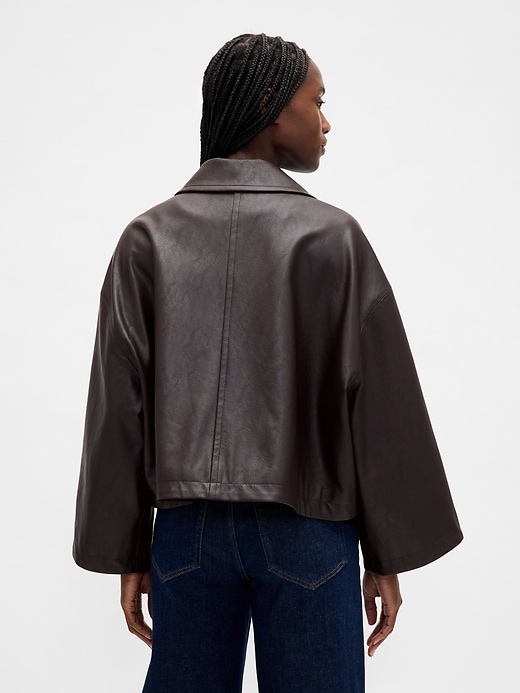 swingjacke aus veganem leder