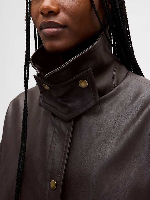 swingjacke aus veganem leder