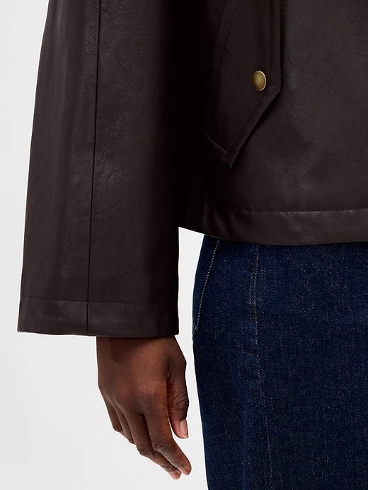 swingjacke aus veganem leder