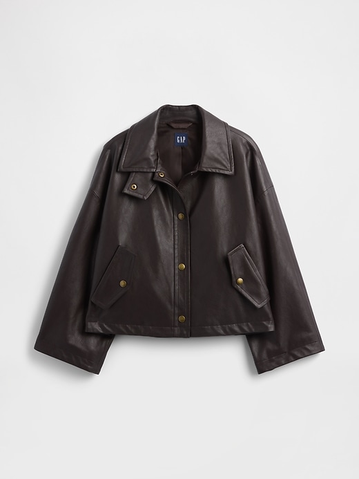 swingjacke aus veganem leder