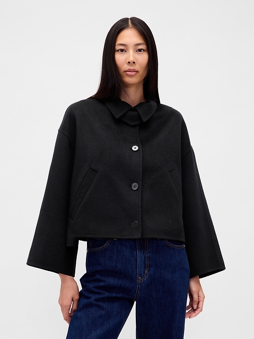swingjacke aus wollmischung