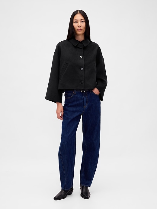 swingjacke aus wollmischung
