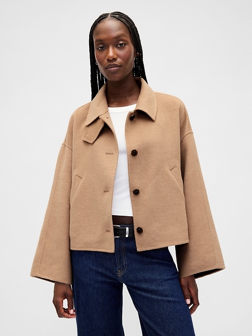 swingjacke aus wollmischung