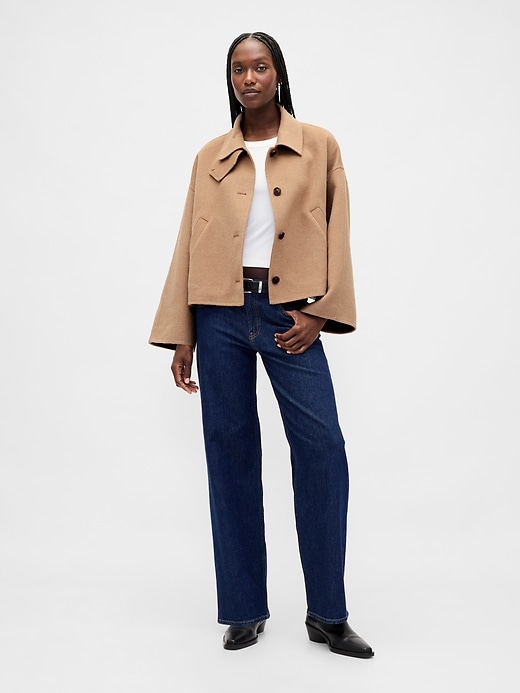 swingjacke aus wollmischung