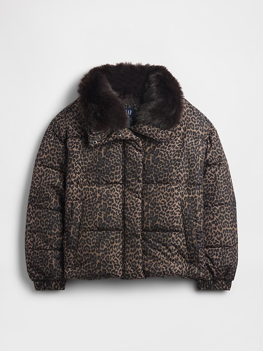 steppjacke mit kunstpelzbesatz