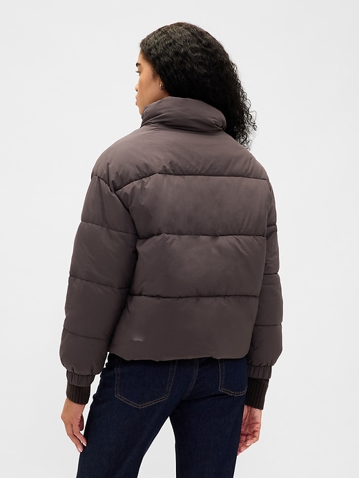 steppjacke mit kunstpelzbesatz