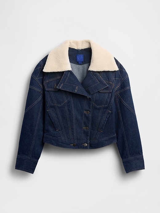 gapstudio jeansjacke mit naht