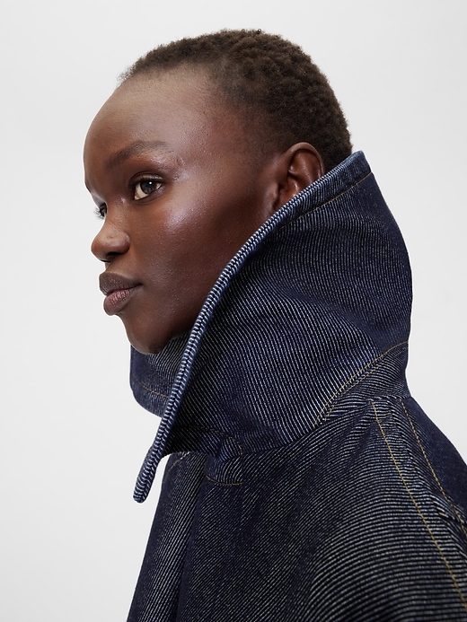 gapstudio denim cocoon mantel