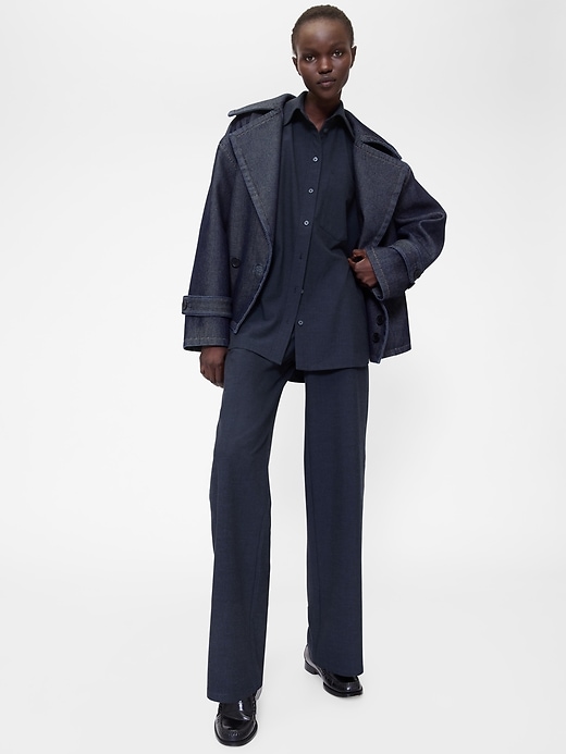 gapstudio denim cocoon mantel