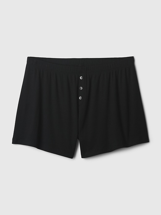 mini rib relaxed pj shorts