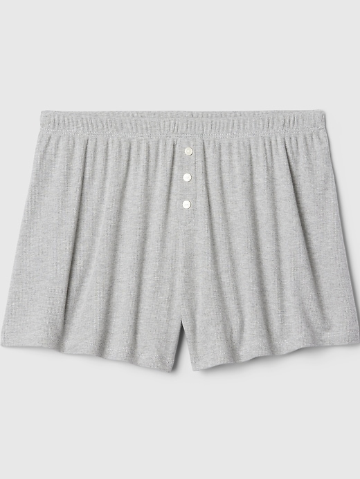 mini rib relaxed pj shorts