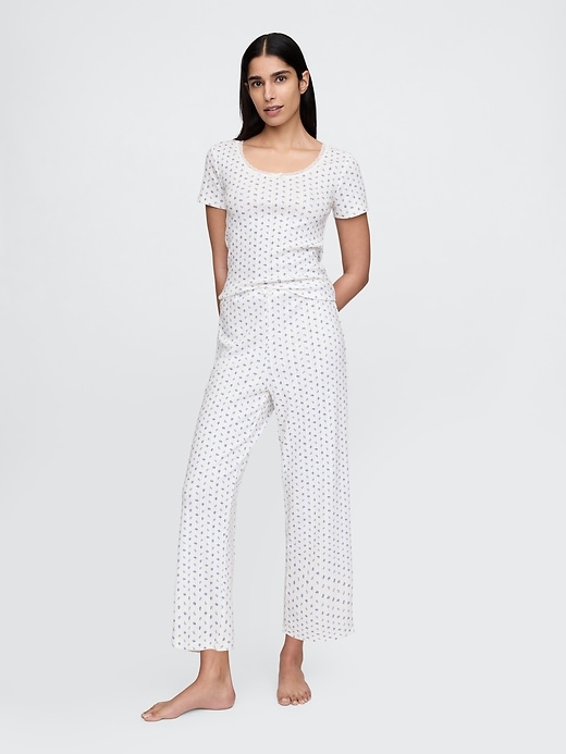 pointelle pj top