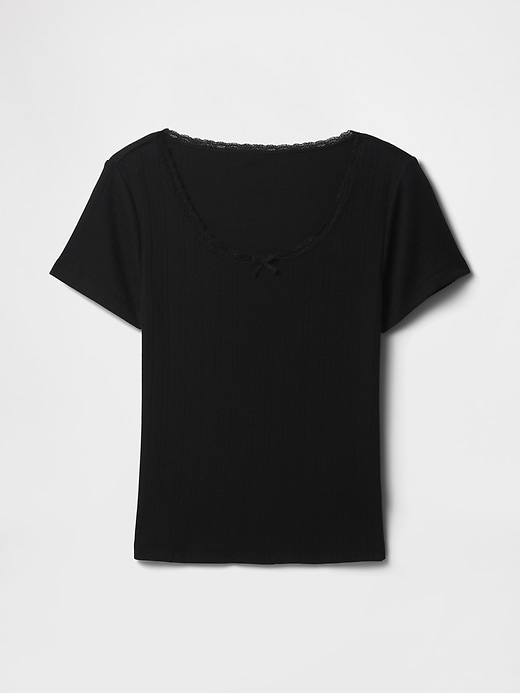 pointelle pj top