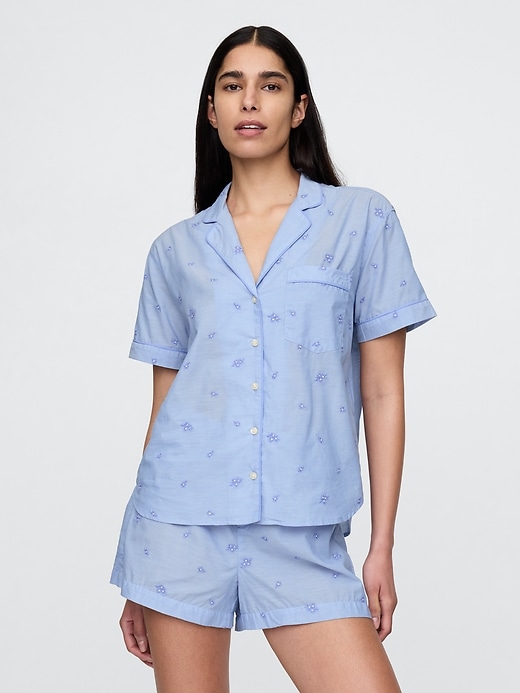 besticktes pyjamahemd