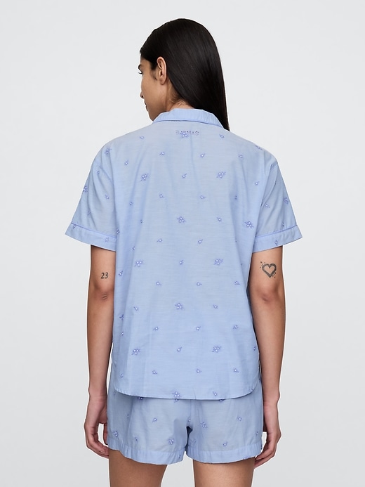 besticktes pyjamahemd