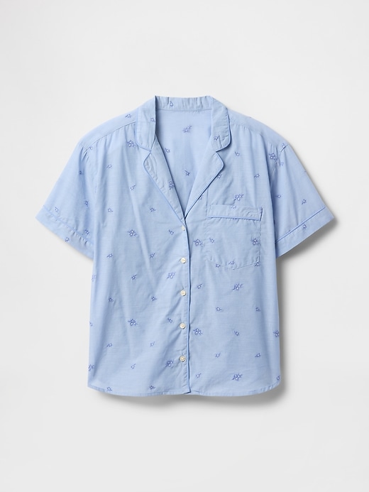 besticktes pyjamahemd