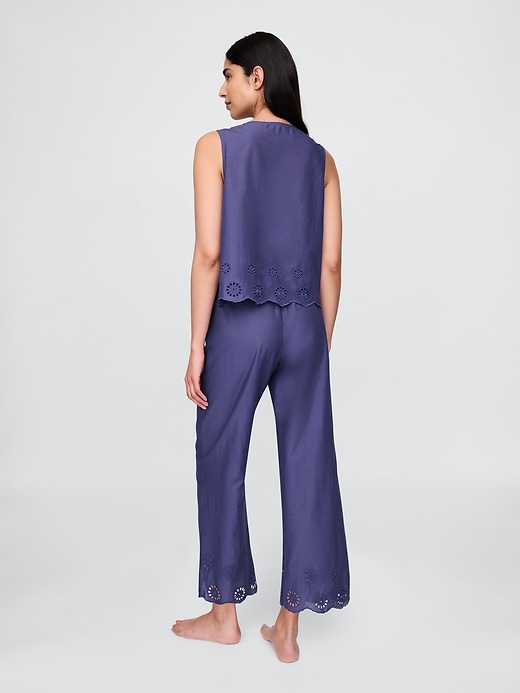 pyjamahose mit Ösensaum