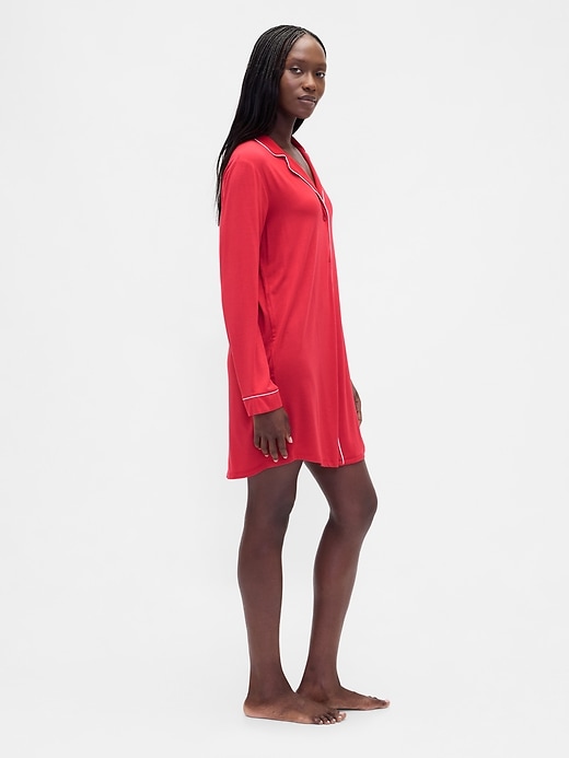 weichstes modal-pyjama-hemdkleid