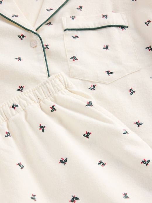 pyjama-set aus weichem flanell für erwachsene