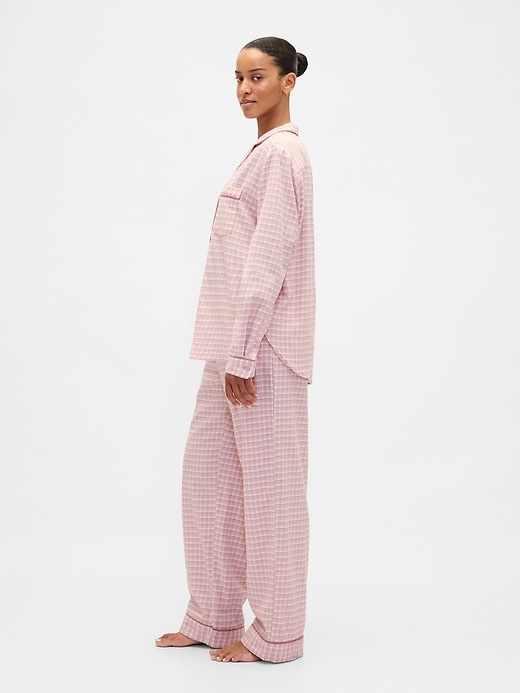 pyjama-set aus weichem flanell für erwachsene
