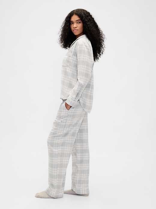 pyjama-set aus weichem flanell für erwachsene