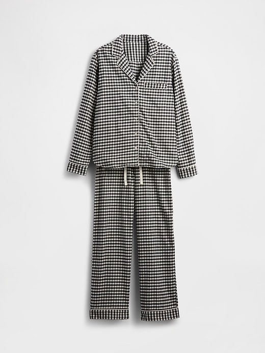 pyjama-set aus weichem flanell für erwachsene